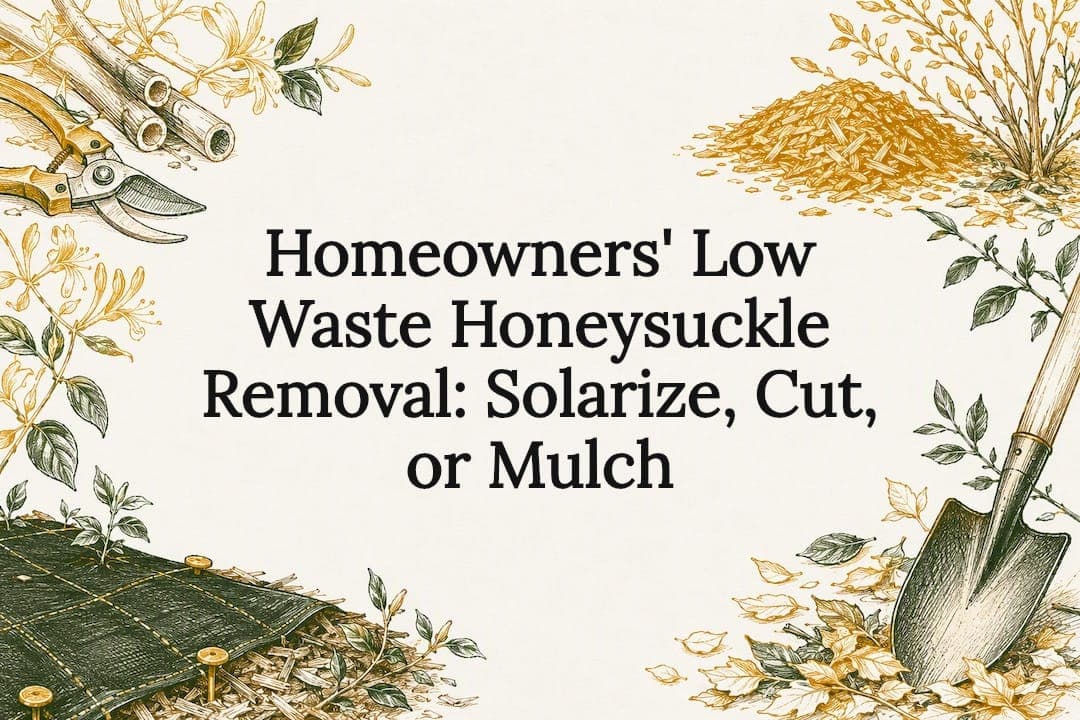 Homeowners' Low Waste Honeysuckle Removal: Solarize, Cut, or Mulch