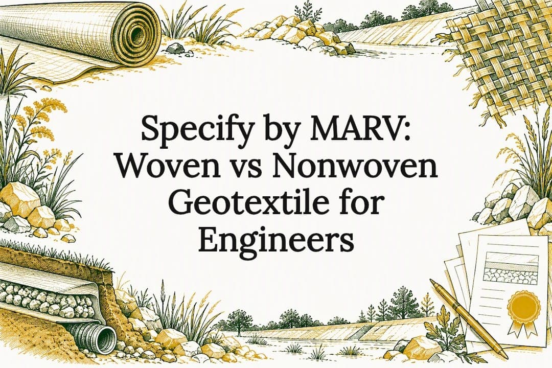 Specify by MARV: Woven vs Nonwoven Geotextile for Engineers