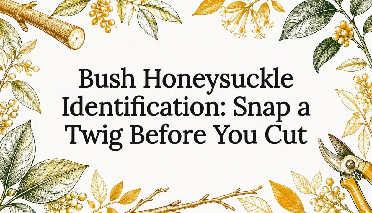 Bush Honeysuckle Identification: Snap a Twig Before You Cut