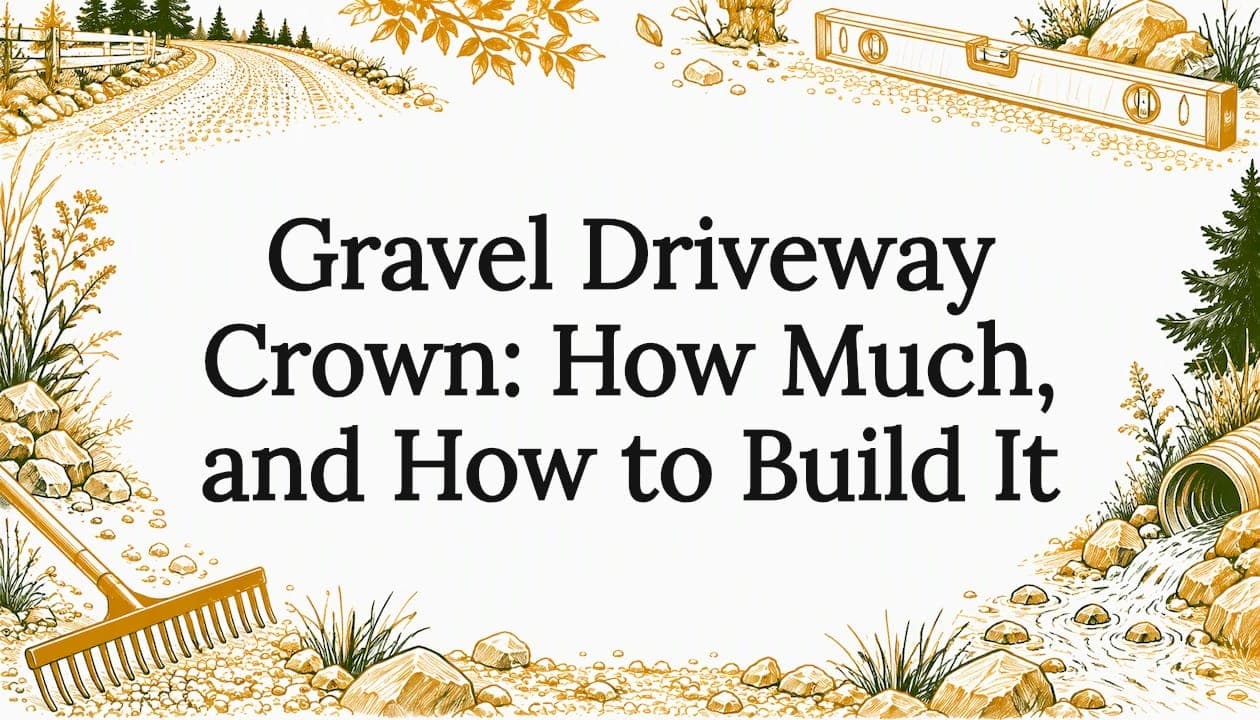 Gravel Driveway Crown: How Much, and How to Build It