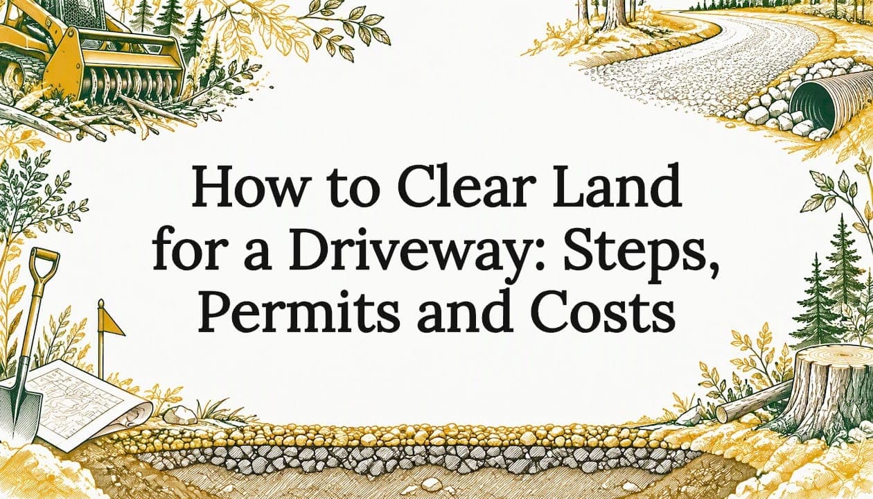 How to Clear Land for a Driveway: Steps, Permits and Costs