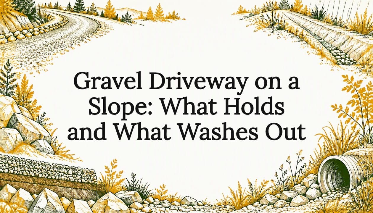 Gravel Driveway on a Slope: What Holds and What Washes Out