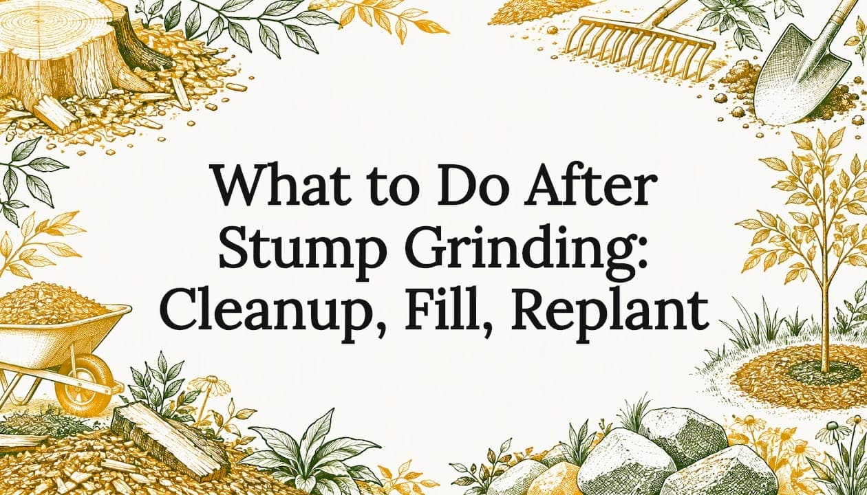 What to Do After Stump Grinding: Cleanup, Fill, Replant